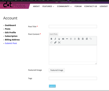 Add New Post On Frontend Form